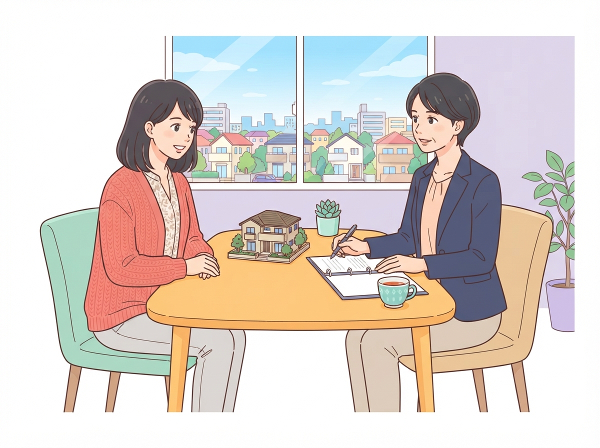 住宅ローンが残る家の財産分与のイラスト