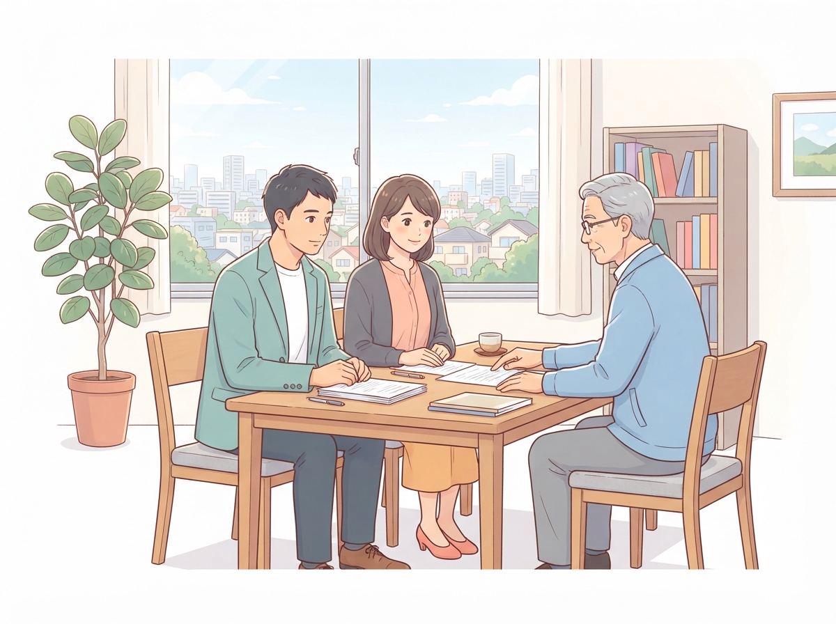 離婚の公正証書のイラスト
