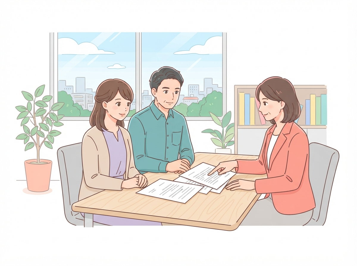 離婚協議書の作成のイラスト