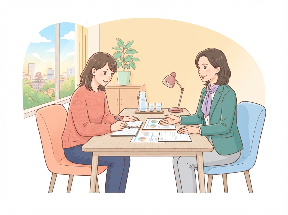 専業主婦の離婚とお金の相談のイラスト