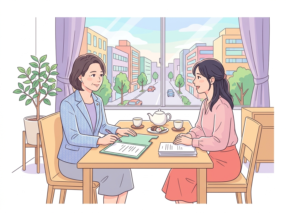 セックスレスの悩みを弁護士に相談するイラスト