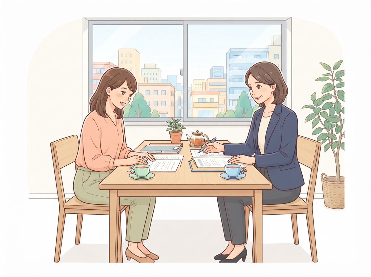 ダブル不倫の慰謝料相談のイラスト