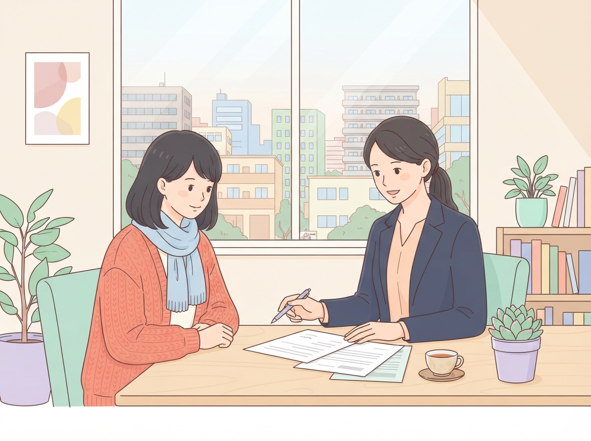 婚約破棄の相談のイラスト