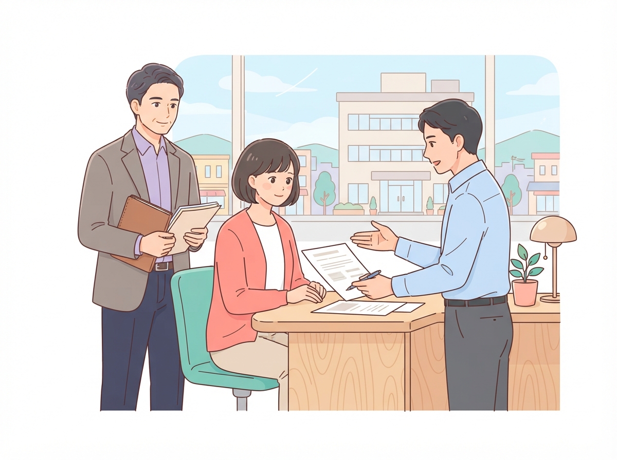 離婚の手続きのイラスト