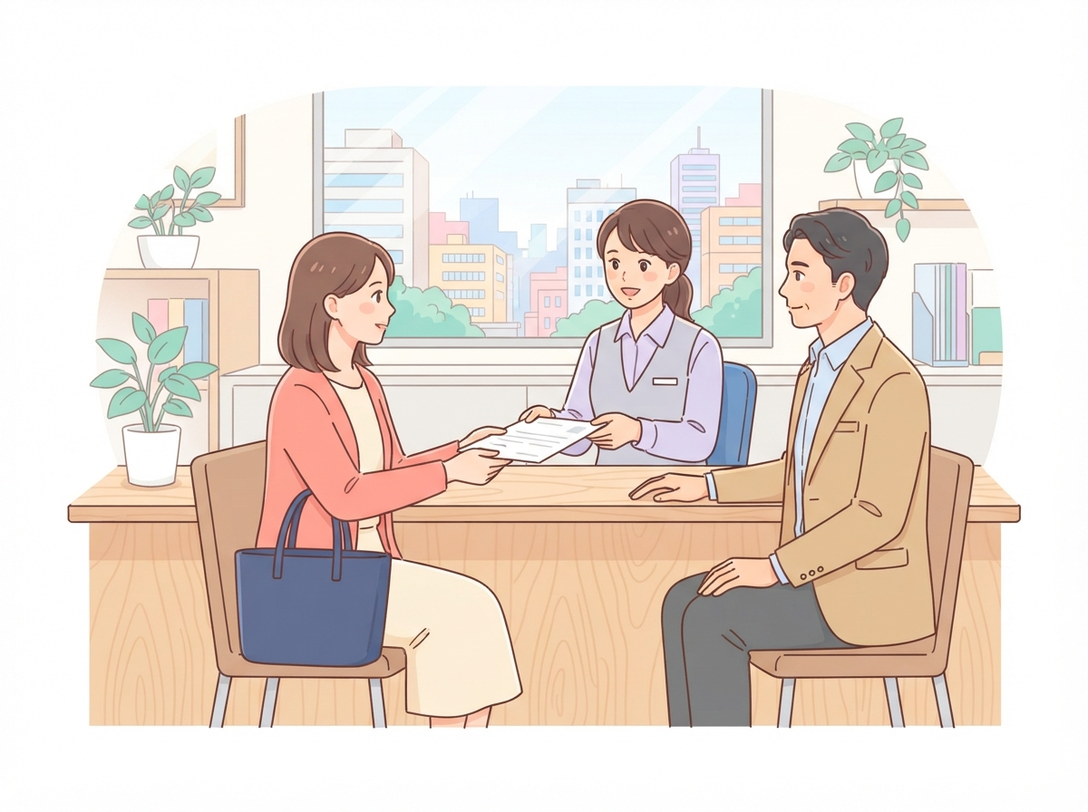 離婚届の不受理申出のイラスト