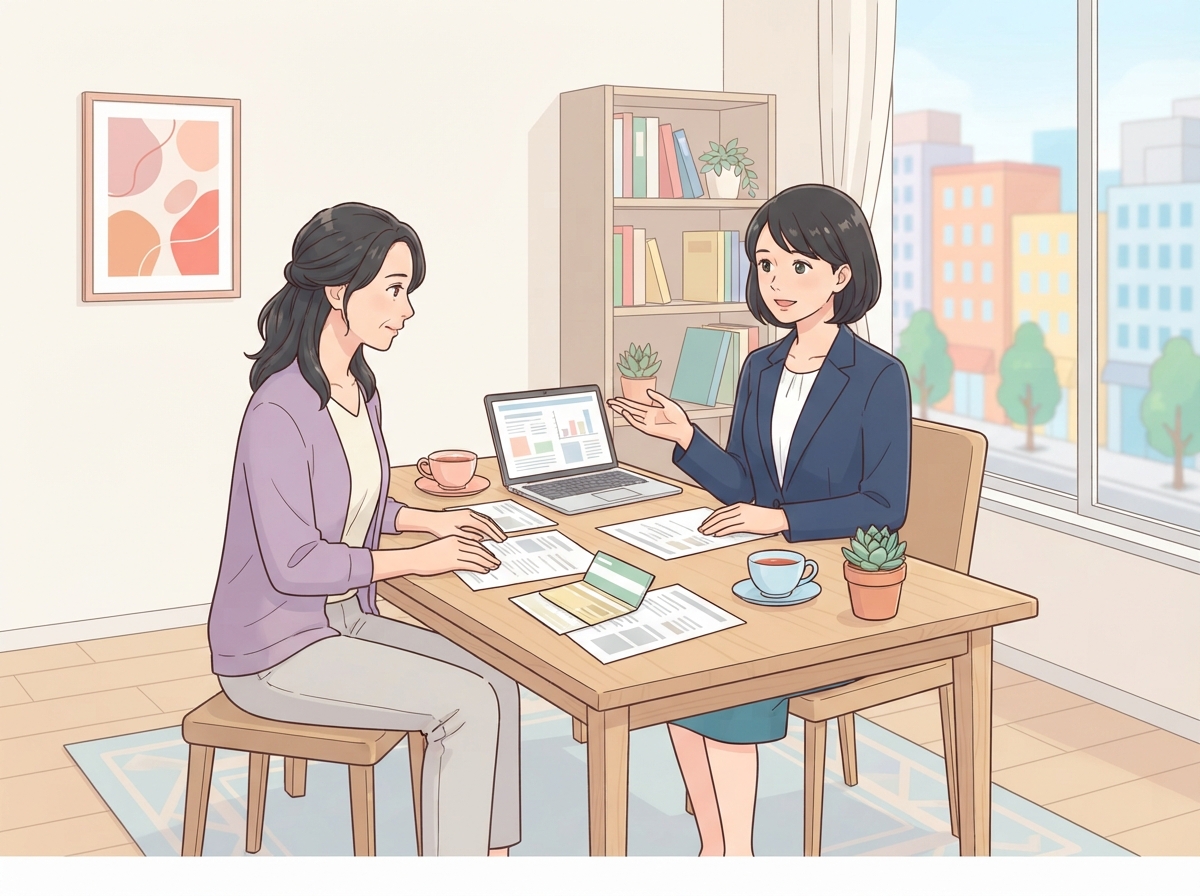 財産分与の財産調査のイラスト